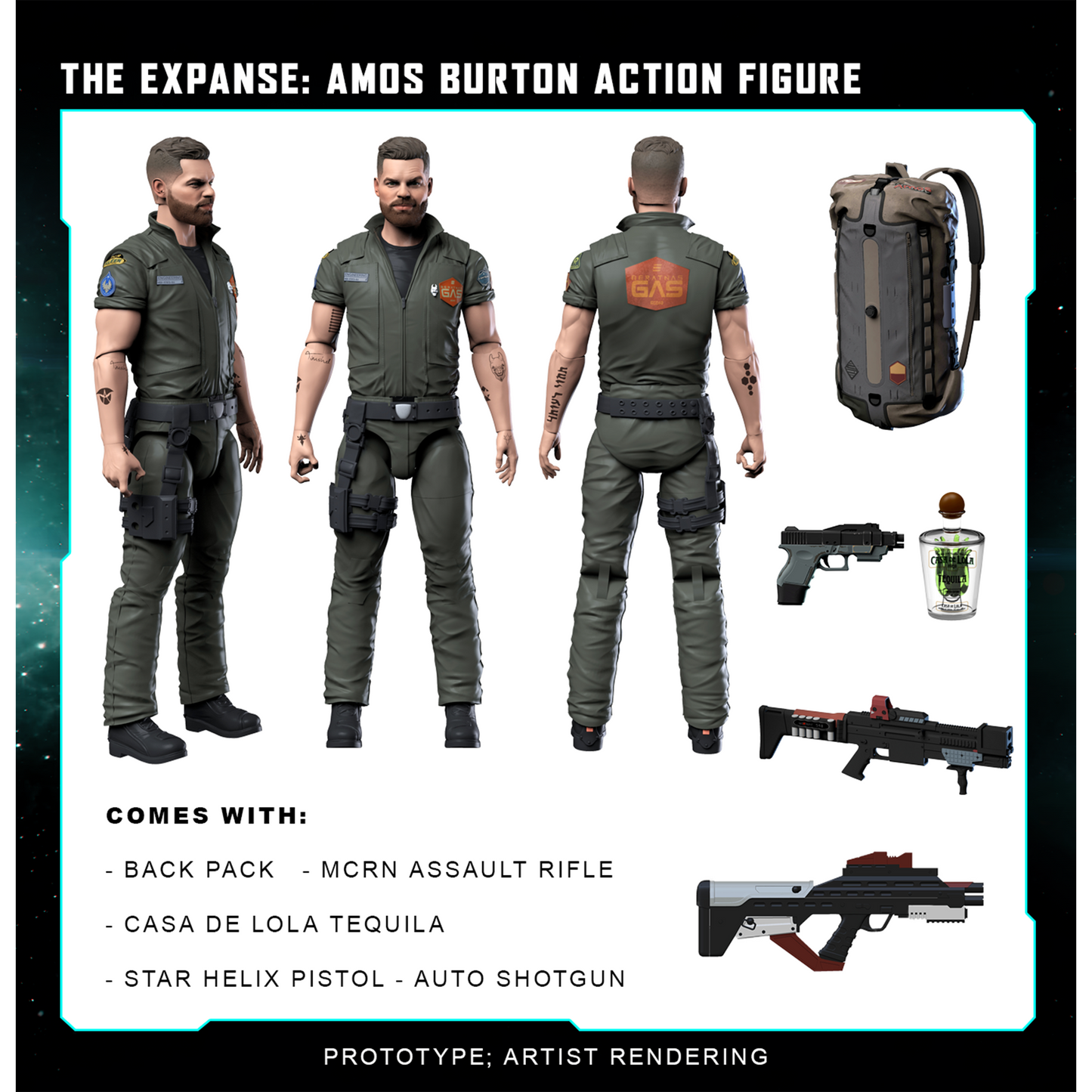 THE EXPANSE - Paquete de 8 figuras de acción