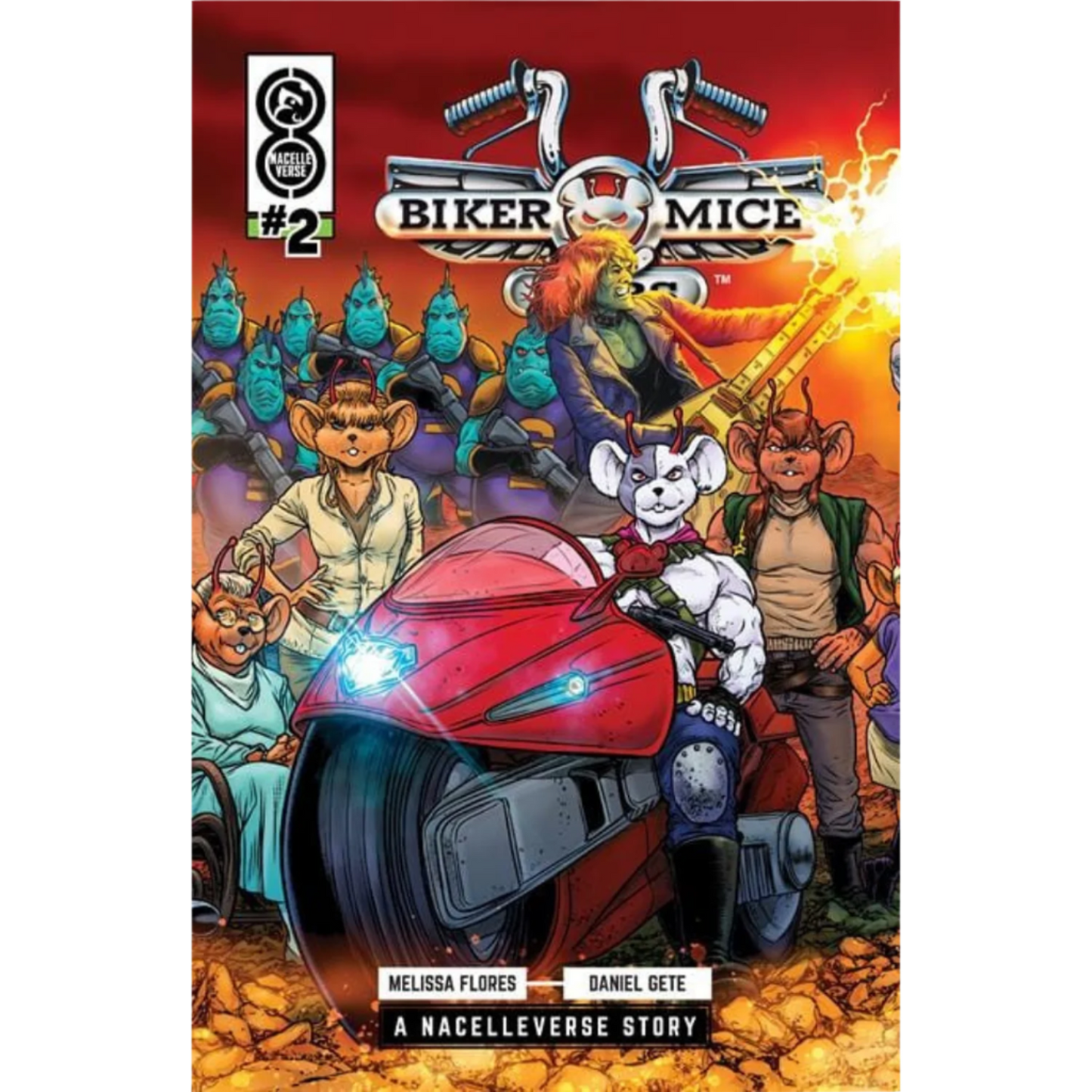 Biker Mice From Mars (2025) #2 Comic Book - Cover C by Juan Jose Ryp (1:10) Interlocking Variant