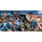 Póster del cómic Biker Mice From Mars n.º 1-3 - Portada conectada de Dustin Weaver