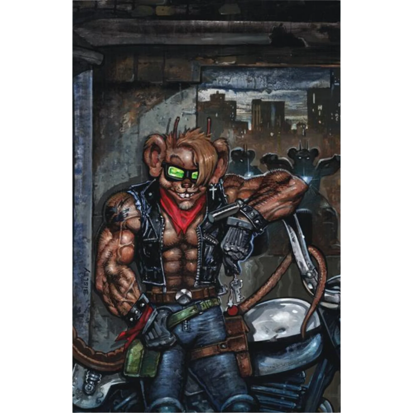 Biker Mice From Mars (2025) #1 Comic Book - Cover I - by Simon Bisley Full Art Variant
