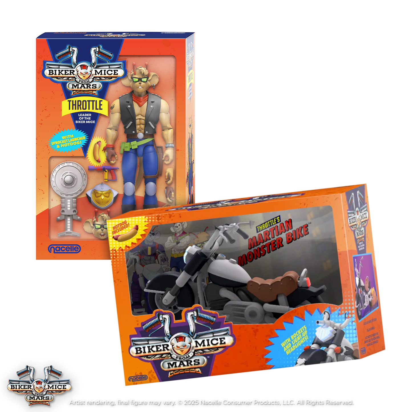 Biker Mice from Mars - Throttle + Martian Monster Bike Bundle