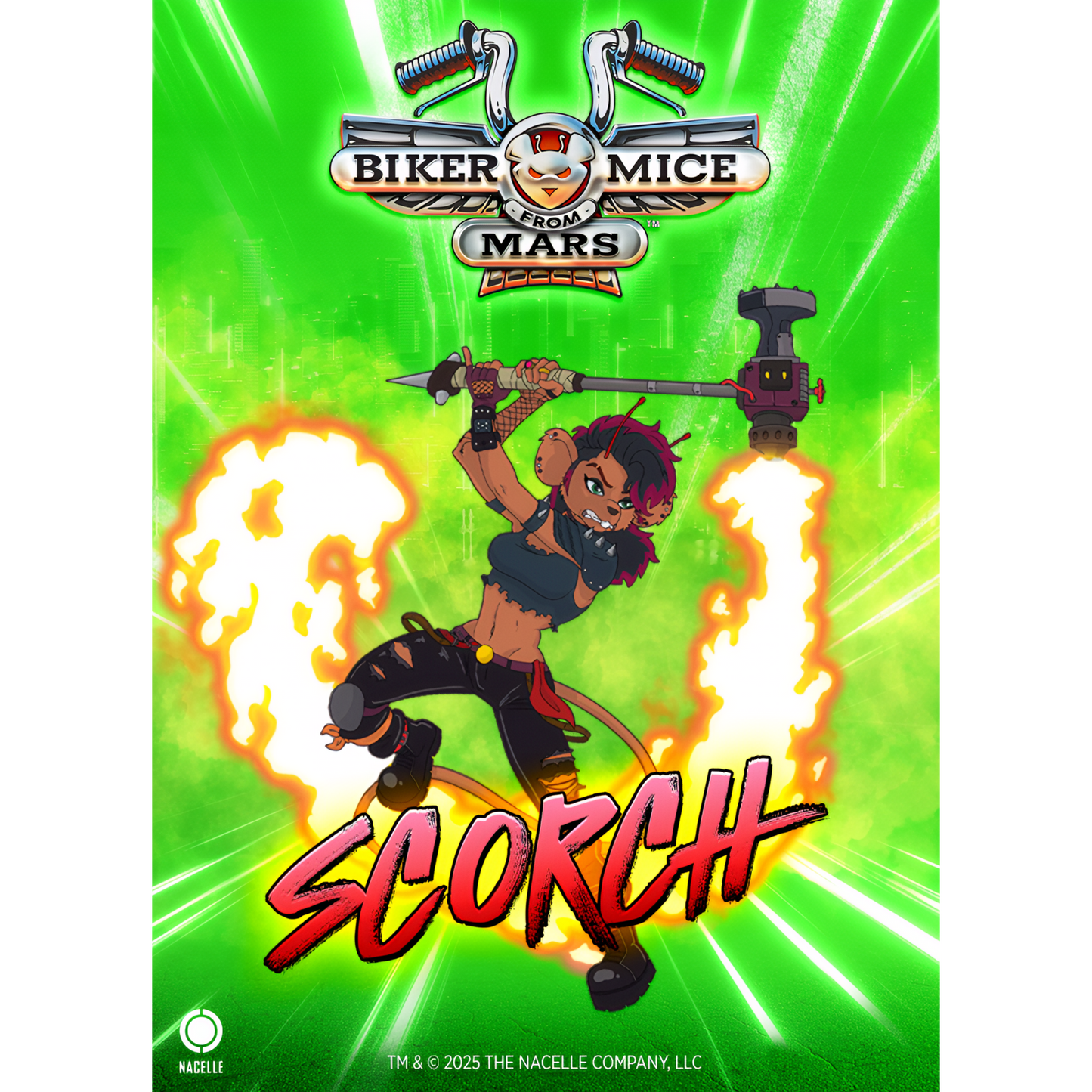 Biker Mice From Mars Magnet - Scorch