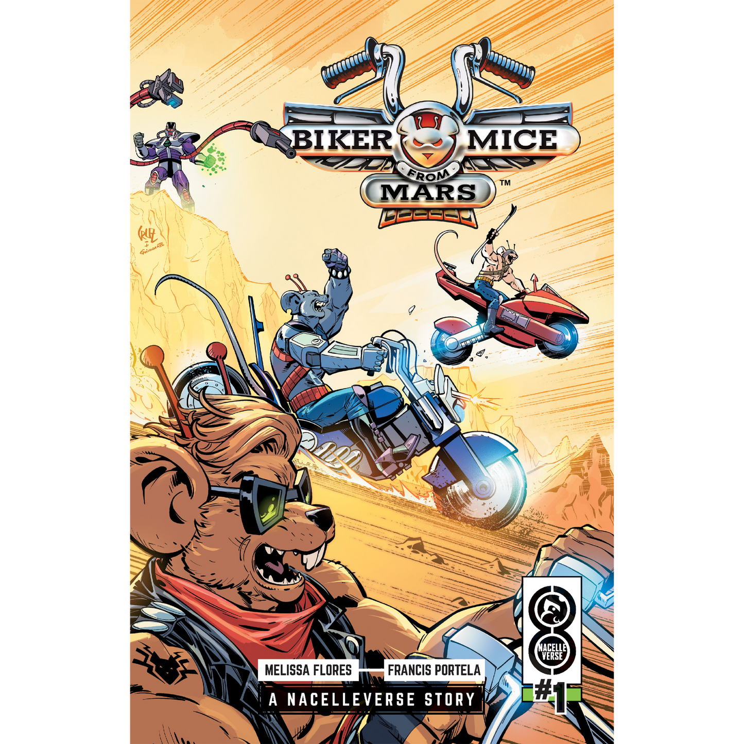Bikermöss från Mars (2024) #1 Serietidning - Omslag C av Roger Cruz & Alex Guimarães