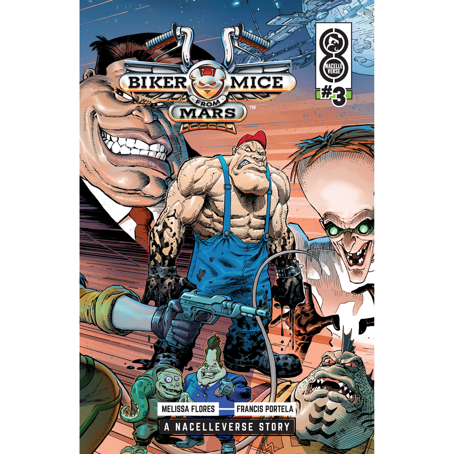 Cómic Biker Mice From Mars (2024) n.° 3 - Portada A de Dustin Weaver