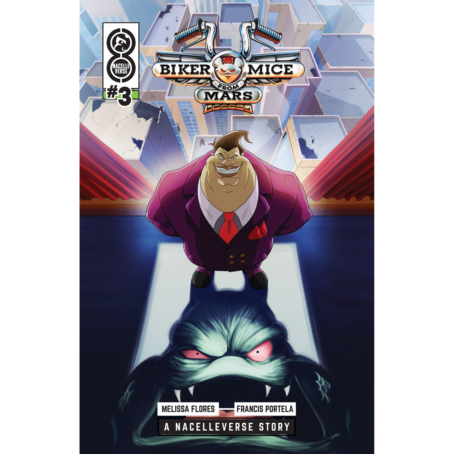 Cómic Biker Mice From Mars (2024) #3 - Portada C de Patrick Spaziante