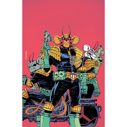 Judge Dredd/Biker Mice from Mars #1 Cover G Full Art Variant (1:20) by Andrew Krahnke