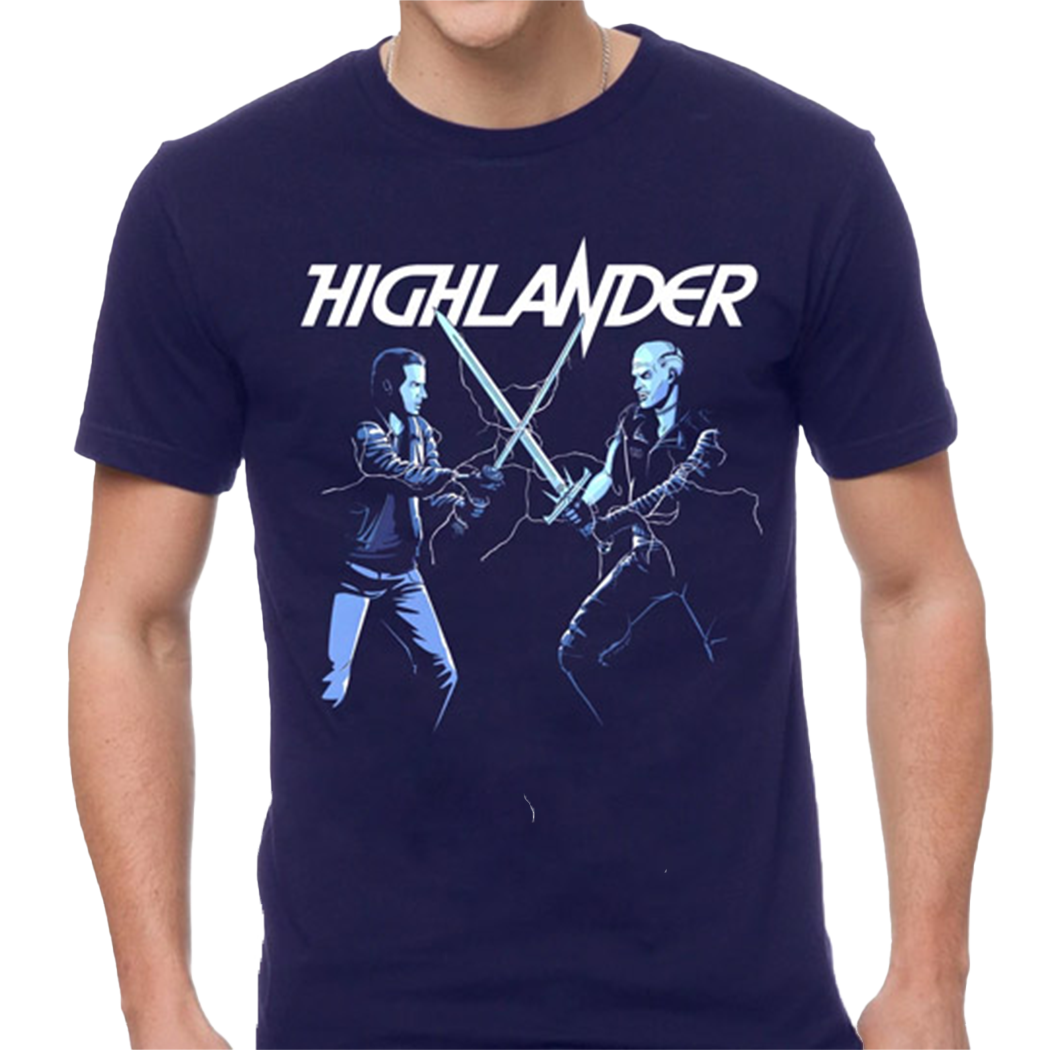 Camiseta Highlander: Showdown - Azul marino