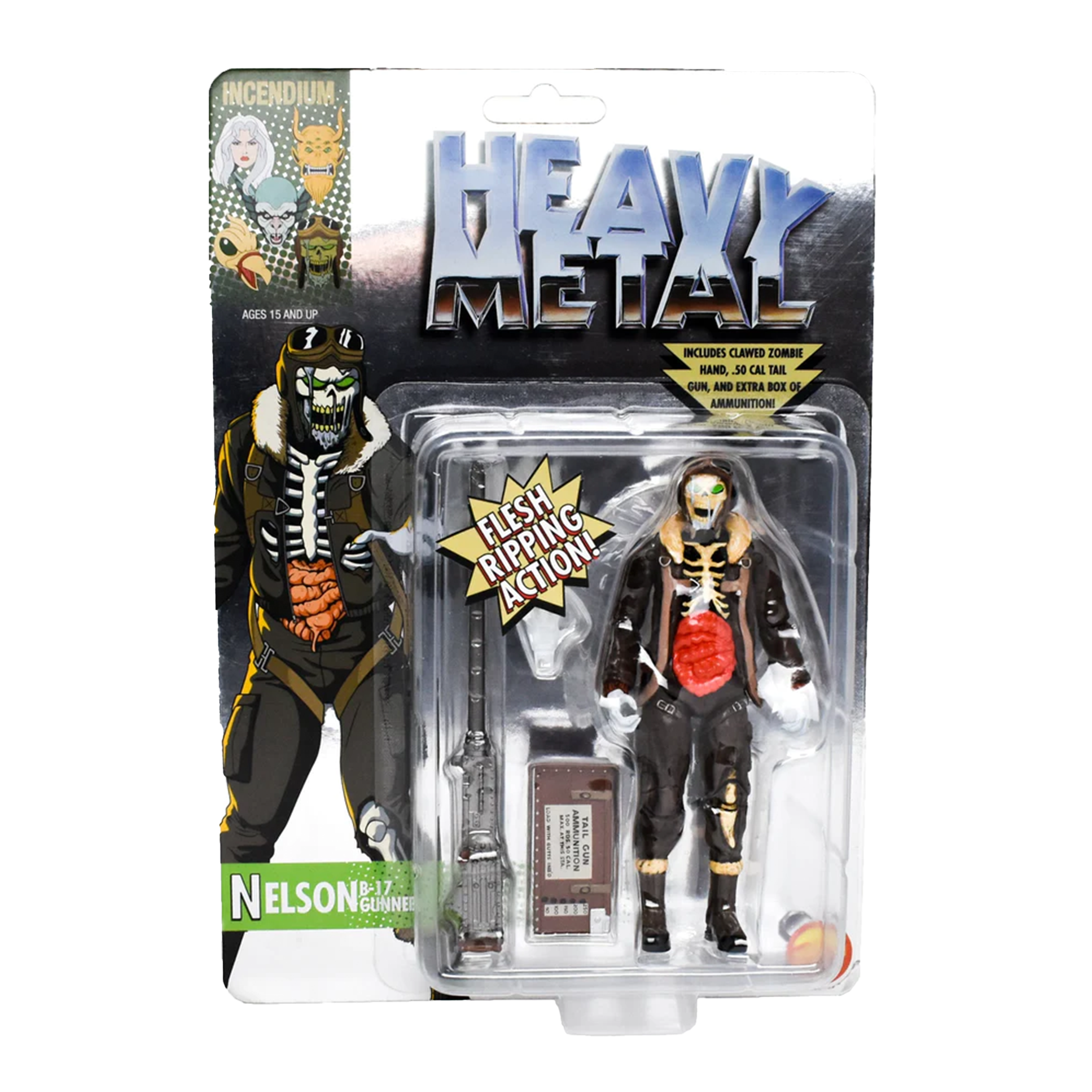 Heavy Metal 'Nelson' Chrome Carded FigBiz Action Figure Limited Heavy Metal 'Nelson' Chrome Carded FigBiz Action Figure Limited