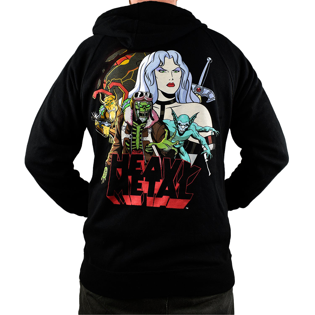 Heavy Metal 'Planet' Zip-Up Hooded Sweatshirt
