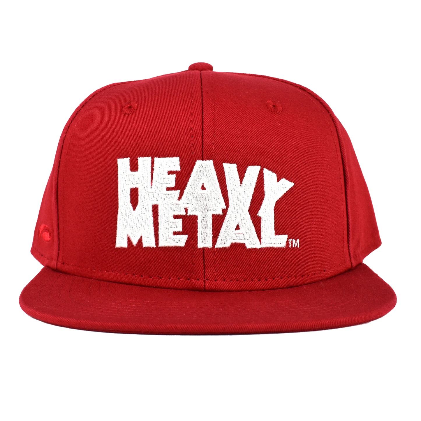 Gorra snapback roja con el logotipo de Heavy Metal