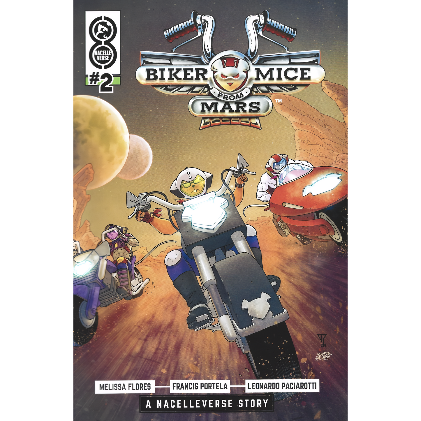 Biker Mice From Mars #2 Comic Book - Cover E by Francis Portella (1:20) Variant