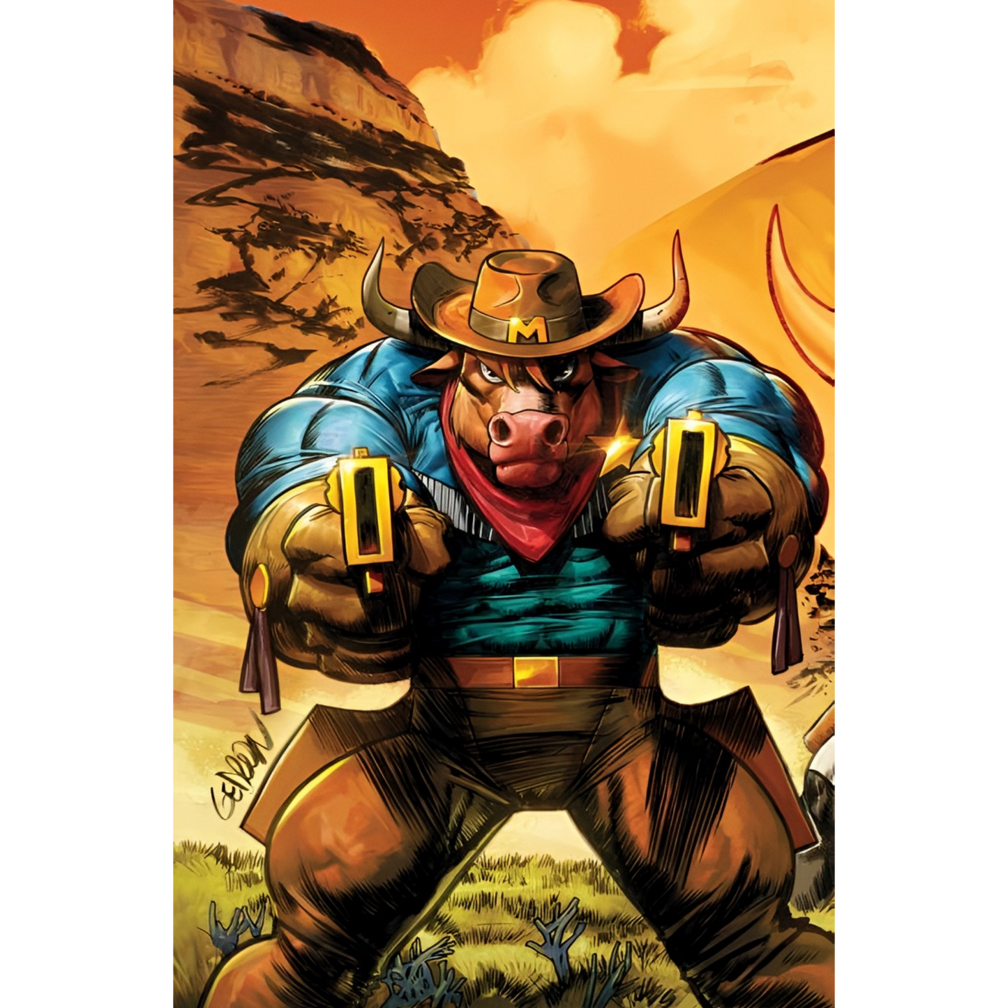 Wild West C.O.W.-Boys of Moo Mesa #1 - Cover G by Juan Gedeon (1:10) Interlocking Variant