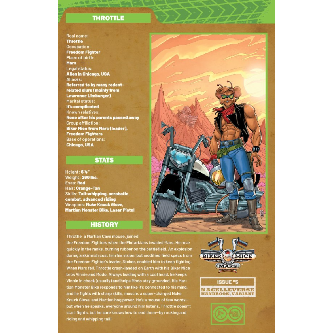 Cómic Biker Mice From Mars (2025) n.° 5 - Portada C de AJ Jothikumar