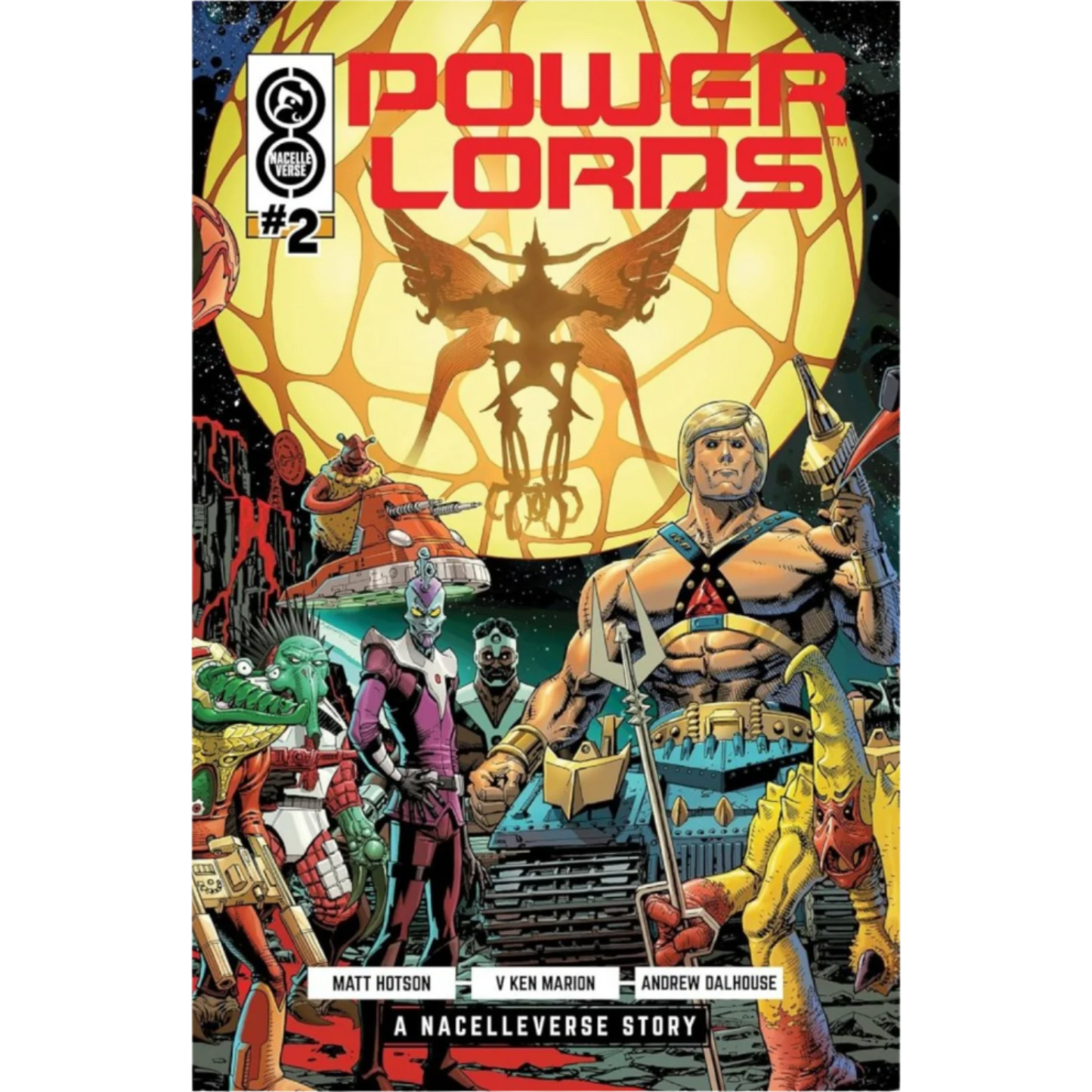 Serietidning Power Lords #2 - Omslag A av Dustin Weaver