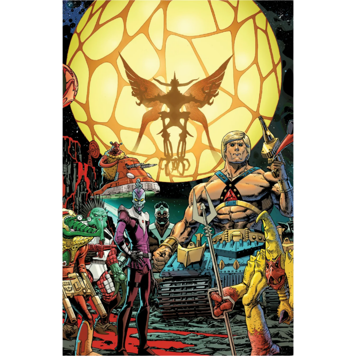 Power Lords #2 Serietidning - Omslag D av Dustin Weaver 1:10 Fullständig illustrationsvariant