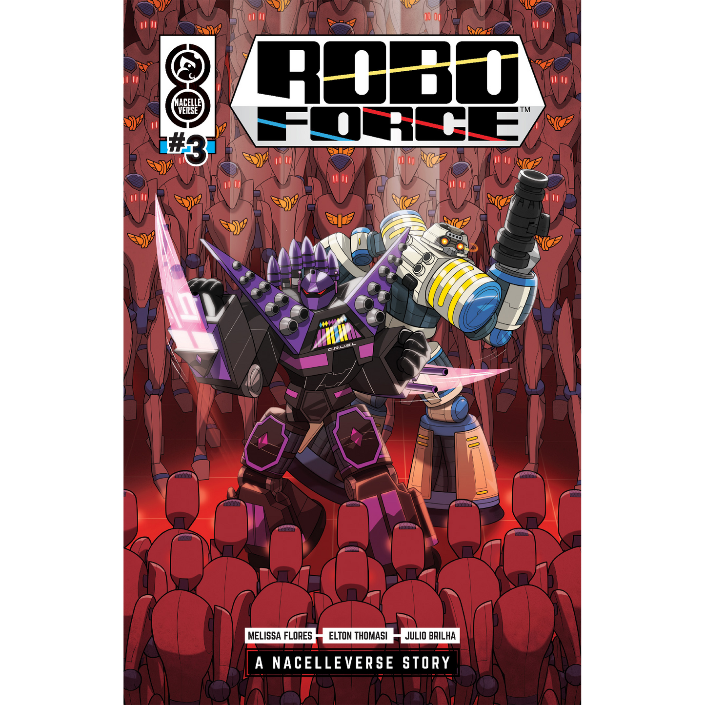 RoboForce #3 Serietidning - Omslag B av Marco D'Alfonso