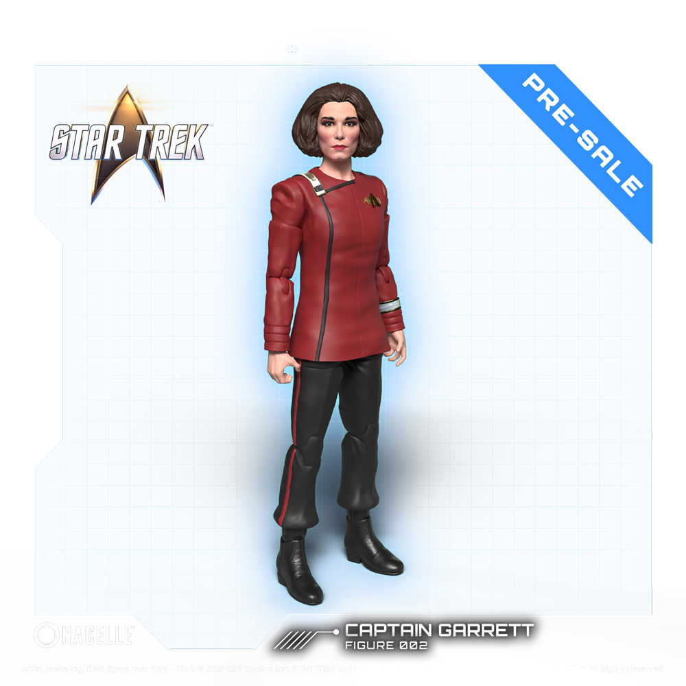 Kapten Garrett Actionfigur - Star Trek: The Next Generation - "Gårdagens Enterprise"
