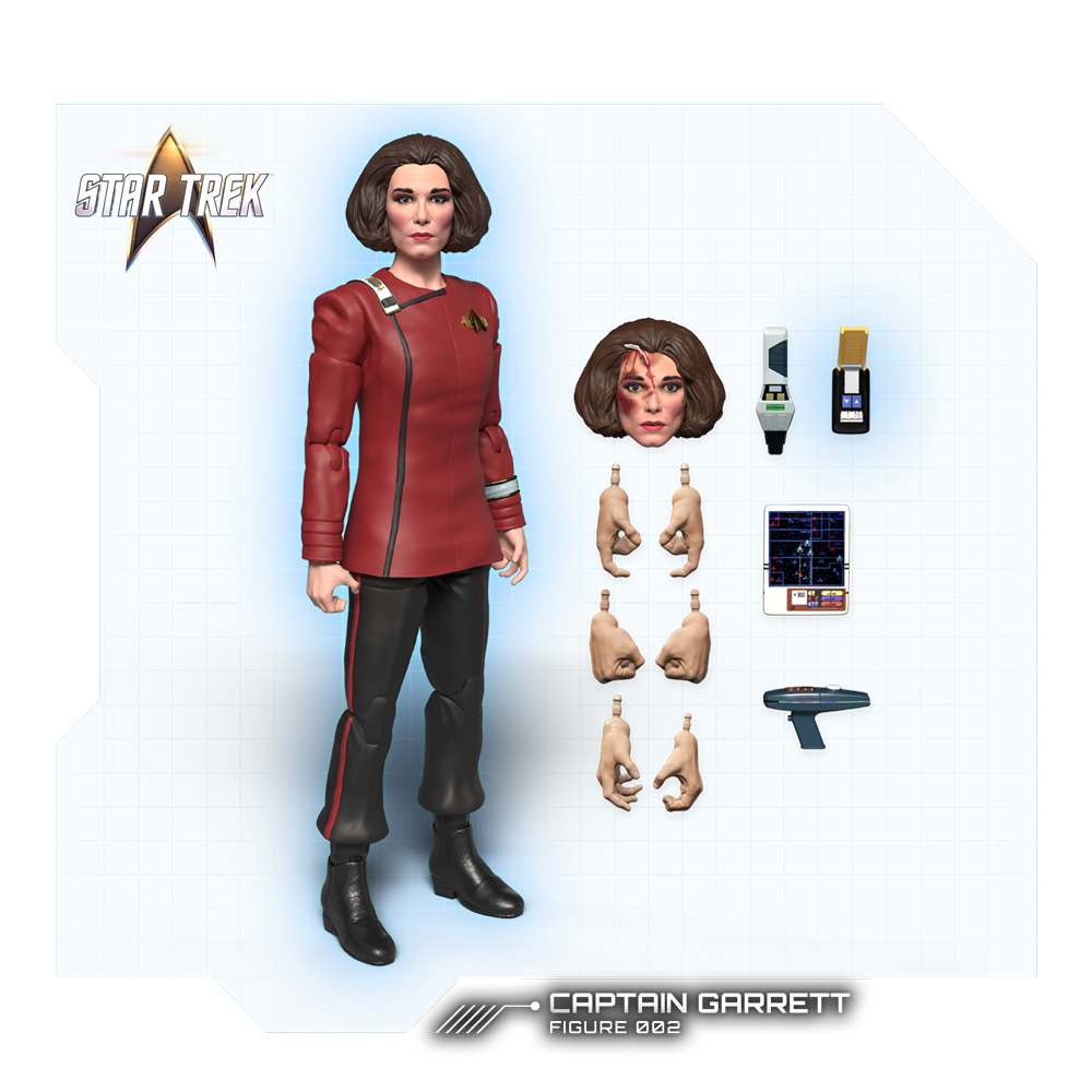 Kapten Garrett Actionfigur - Star Trek: The Next Generation - "Gårdagens Enterprise"