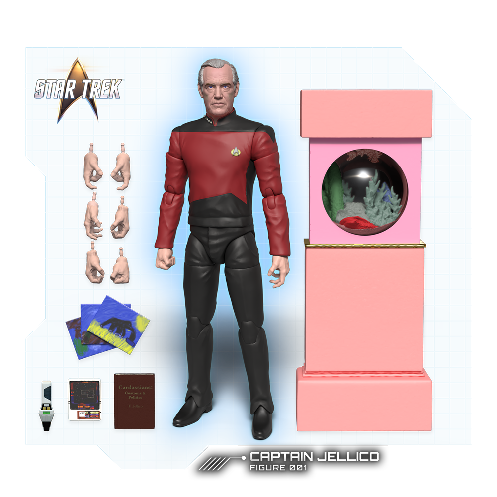 Kapten Jellico actionfigur - Star Trek: The Next Generation