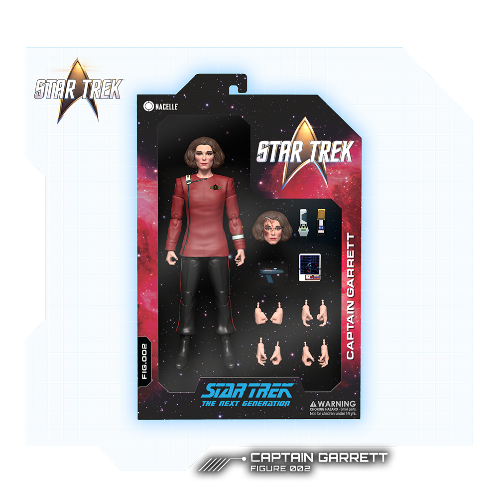 Kapten Garrett Actionfigur - Star Trek: The Next Generation - "Gårdagens Enterprise"