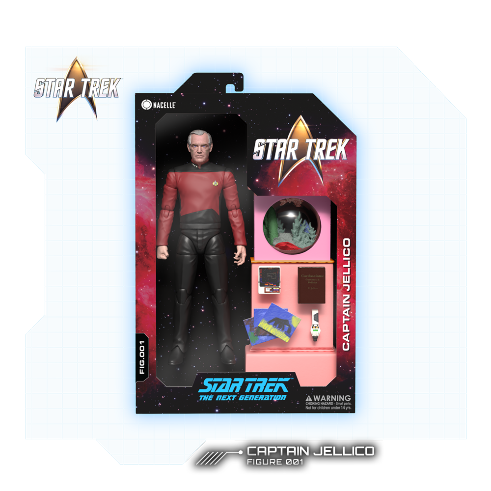 Kapten Jellico actionfigur - Star Trek: The Next Generation