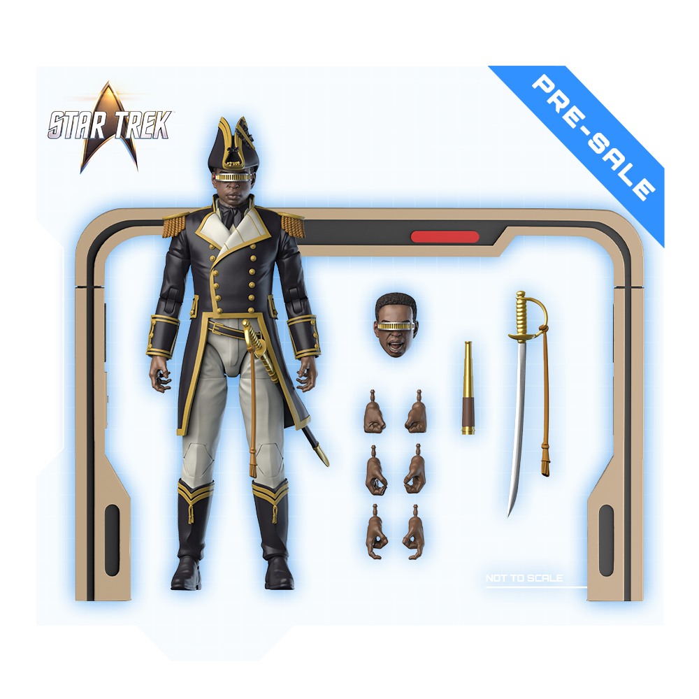 Figura de acción de Geordi La Forge - Uniforme de marinero de Star Trek: Generations