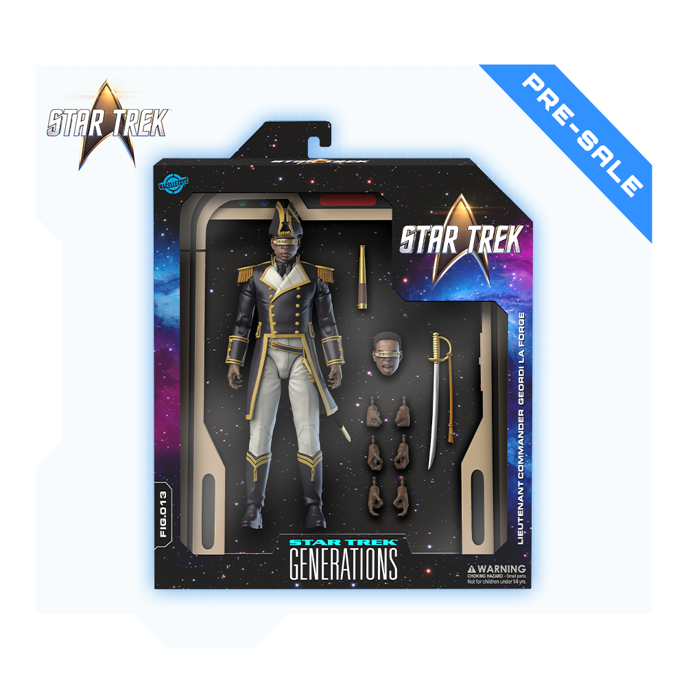 Figura de acción de Geordi La Forge - Uniforme de marinero de Star Trek: Generations