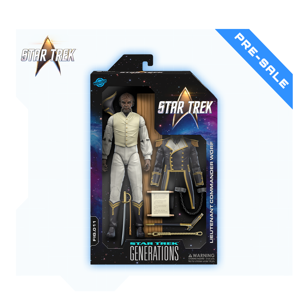 Figura de acción de Worf - Uniforme de marinero de Star Trek: Generations