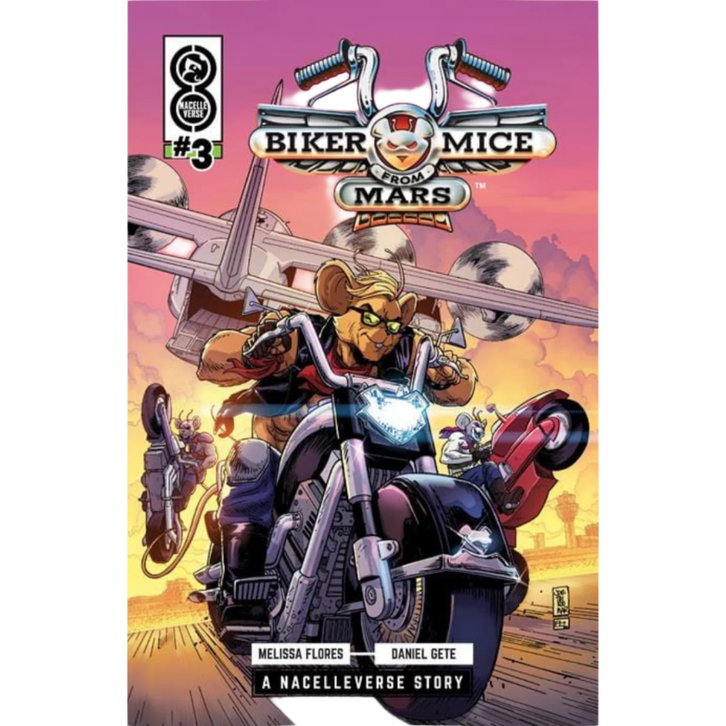 Biker Mice From Mars (2025) #3 Comic Book - Cover D by AJ Jothikumar (1:20) Variant