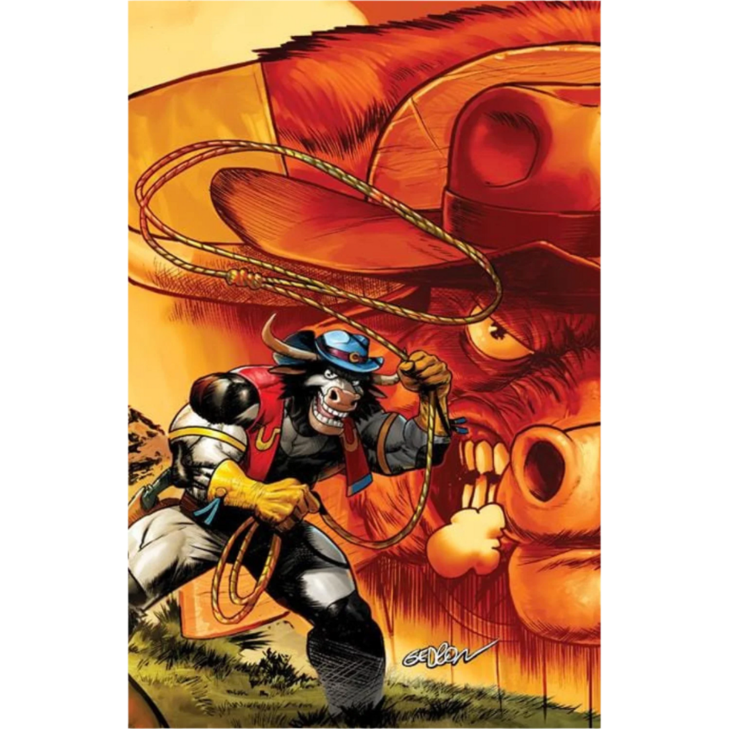 Wild West C.O.W.-Boys of Moo Mesa #2 - Cover D by Juan Gedeon (1:10) Interlocking Variant