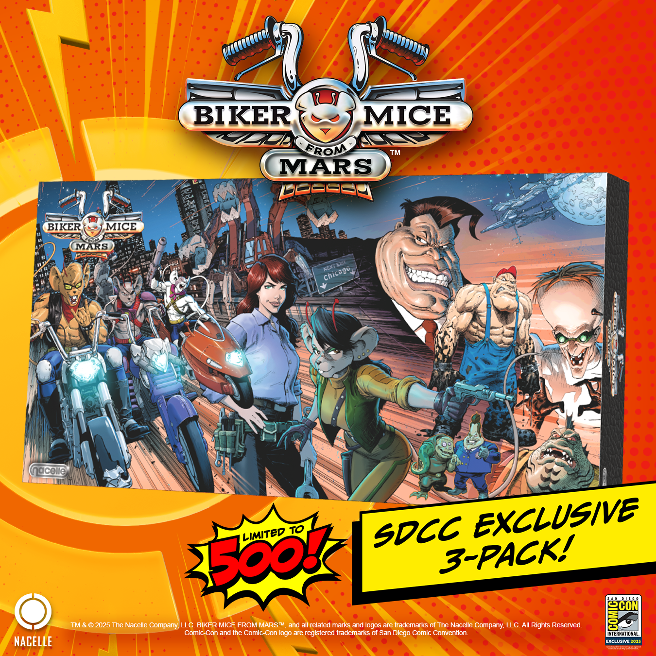 Biker Mice from Mars San Diego Exclusive 3-Pack