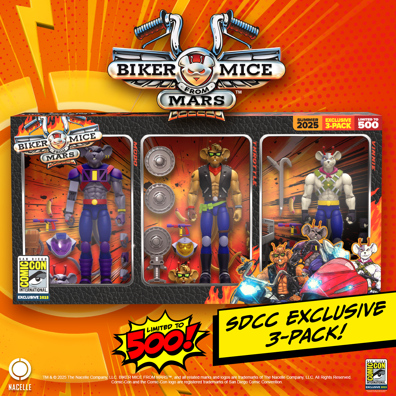 Biker Mice from Mars San Diego Exclusive 3-Pack
