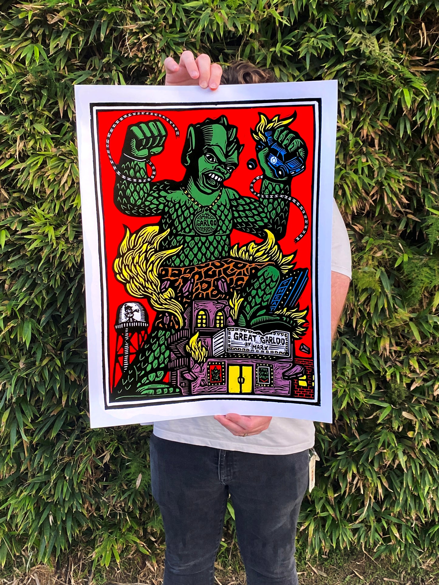 The Great Garloo by Brian Reedy Screen Print Poster