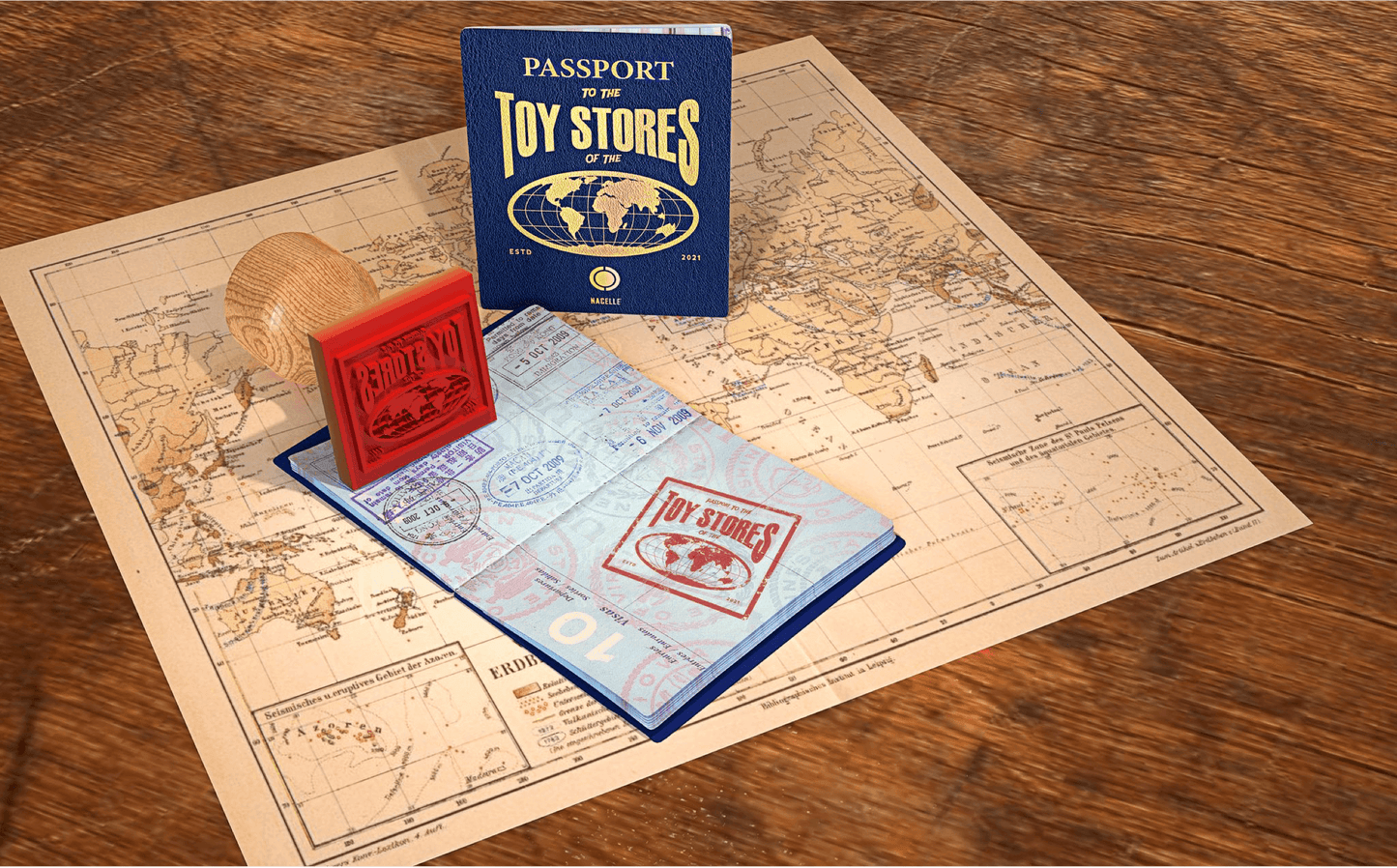 Nacelle Toy Stores of the World Passport