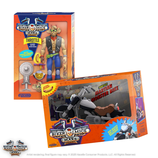 Biker Mice from Mars - Throttle + Martian Monster Bike Bundle