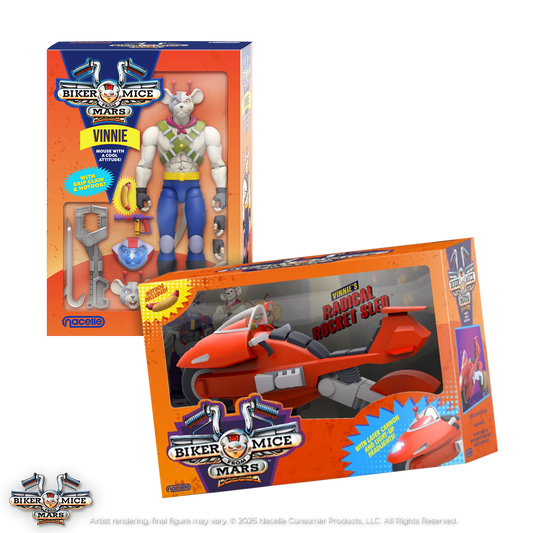 Biker Mice from Mars - Vinnie + Radical Rocket Sled Bundle