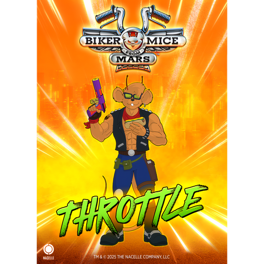 Biker Mice From Mars Magnet - Throttle
