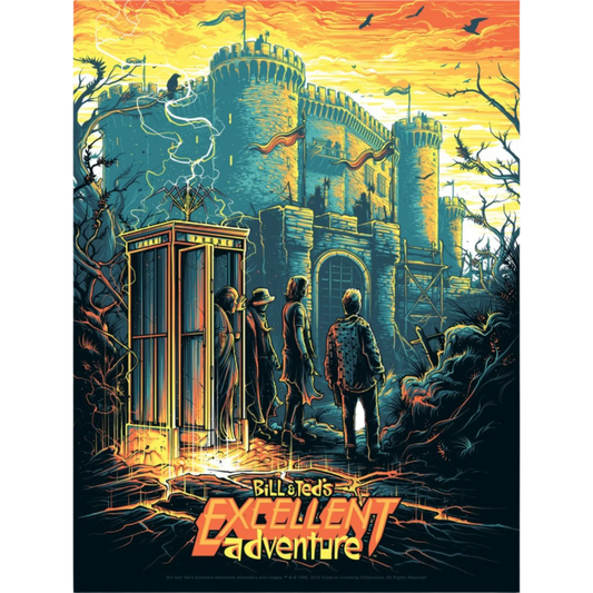 Bill & Ted 'Be Excellent to Each Other' Silk Screen Art Print (Variant Edition)  - by Dan Mumford