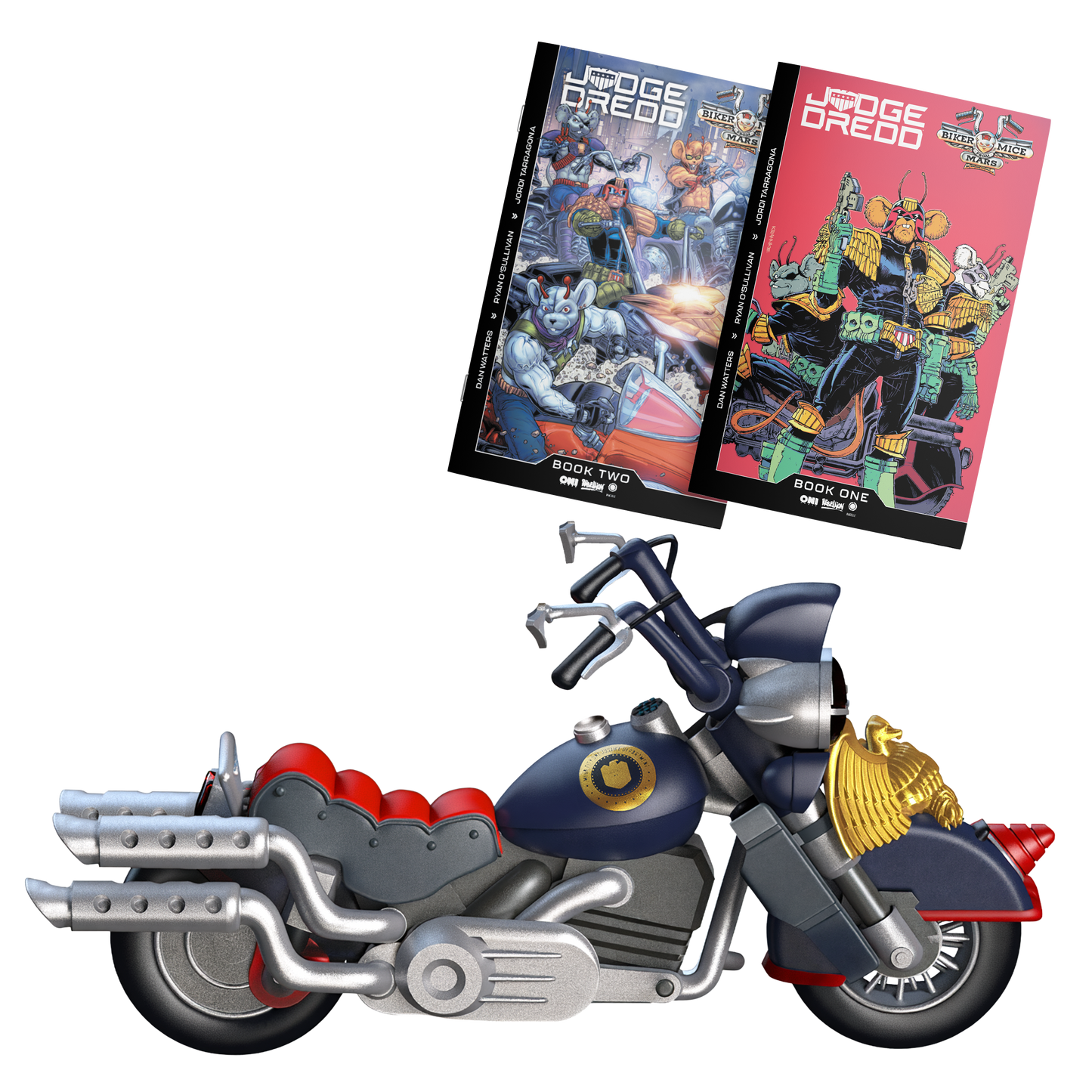Judge Dredd x Biker Mice From Mars | Throttle's Martian Lawmonster Bike & Comic Book Bundle