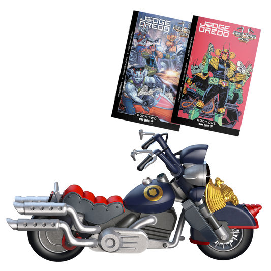 Judge Dredd x Biker Mice From Mars | Throttle's Martian Lawmonster Bike & Comic Book Bundle