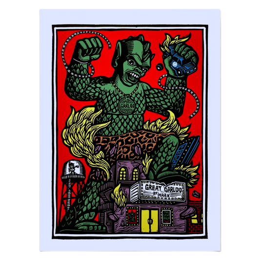 The Great Garloo by Brian Reedy Screen Print Poster