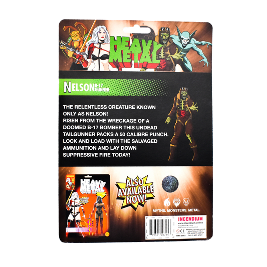 Heavy Metal 'Nelson' Chrome Carded FigBiz Action Figure Limited Edition