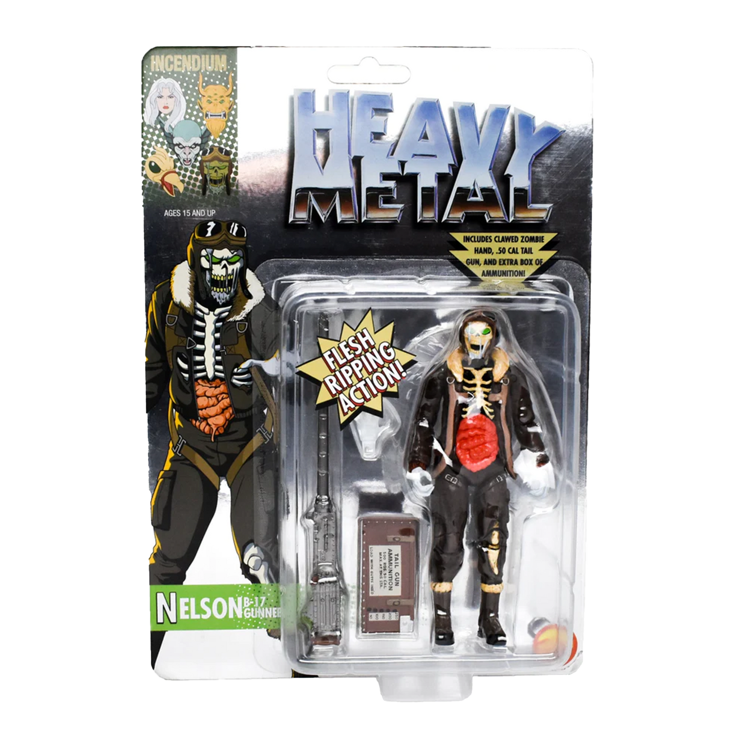 Heavy Metal 'Nelson' Chrome Carded FigBiz Action Figure Limited Edition