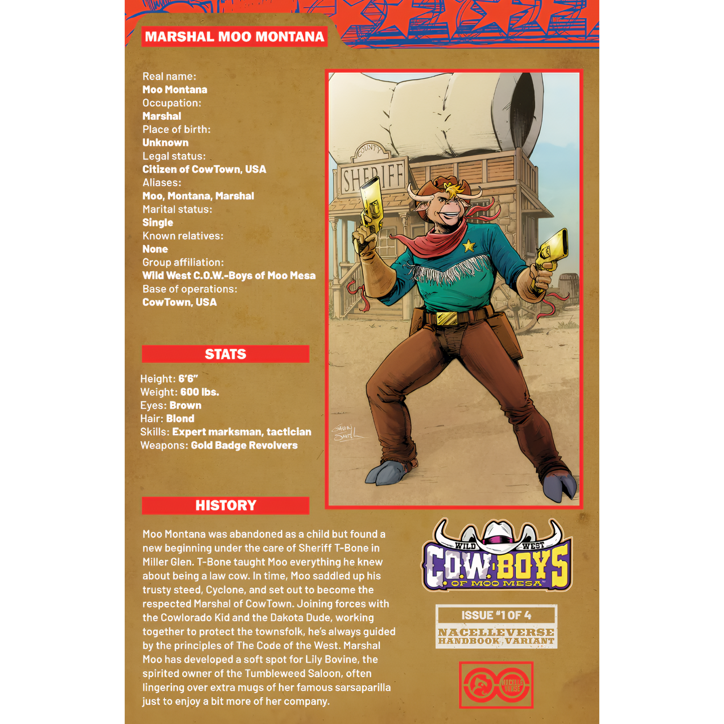 Wild West C.O.W.-Boys of Moo Mesa #1 - Cover D by Gavin Smith Handbook Variant