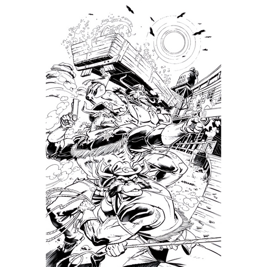Wild West C.O.W.-Boys of Moo Mesa #1 - Cover I by Andre Krahnke (1:50) B&W Variant