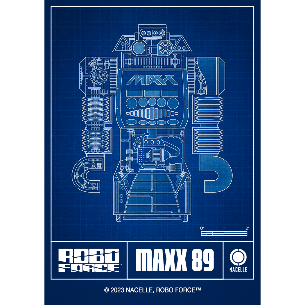 RoboForce - Maxx 89 Blueprint Magnet