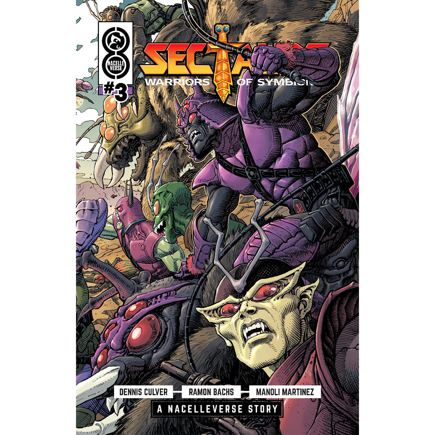 Sectarus Sectaurs #3 Comic Book Cover A by Dustin Weaver – The Nacelle Company