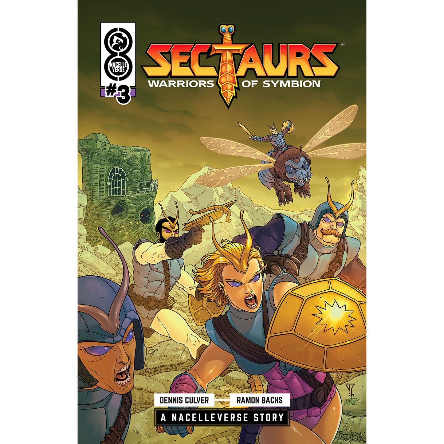 Sectaurs #3 Comic Book Cover C by Francis Portela And Leonardo Paciarotti