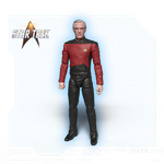 Figura de acción del Capitán Jellico - Star Trek: La Nueva Generación
