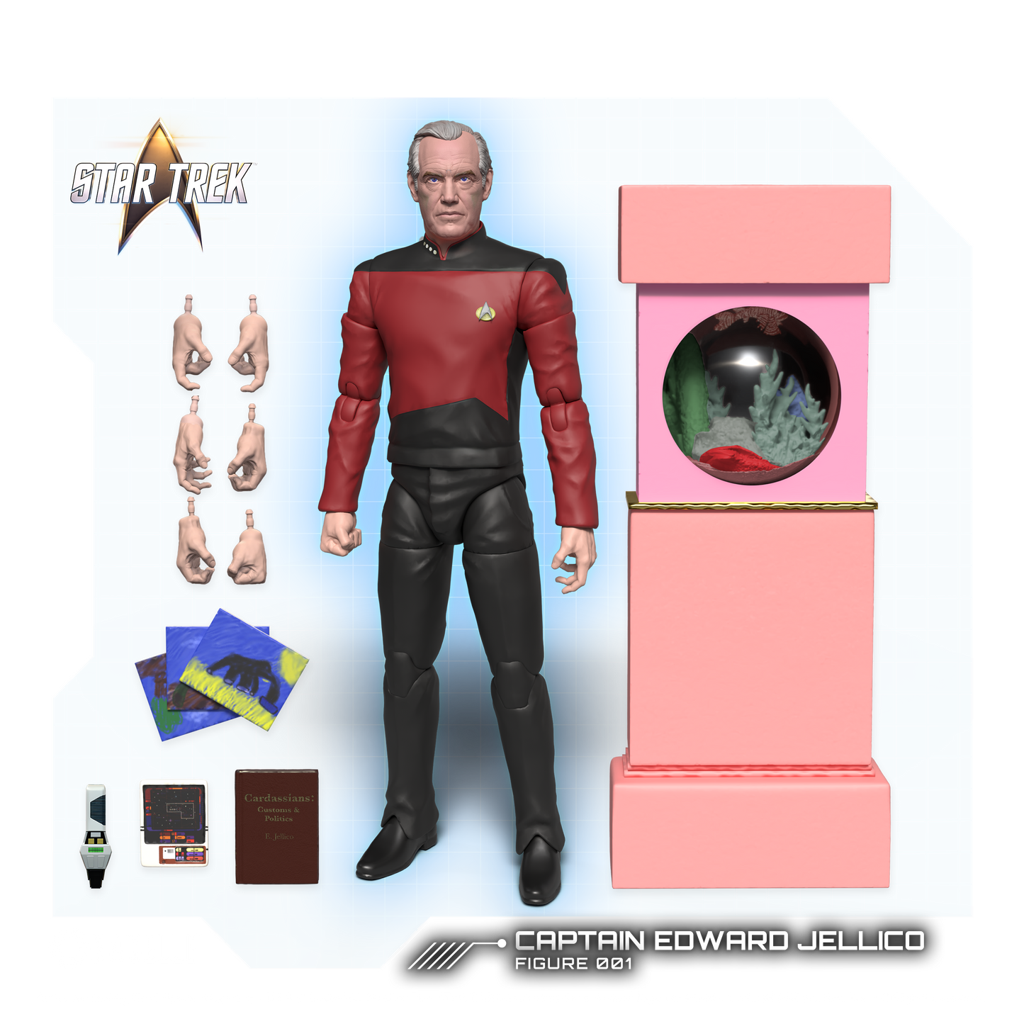 Figura de acción del Capitán Jellico - Star Trek: La Nueva Generación